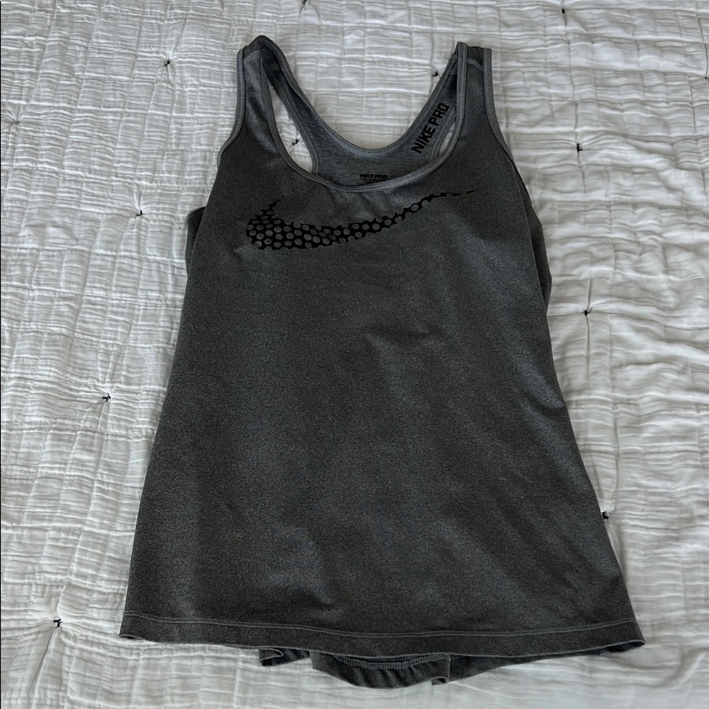 Nike Women's Gray Dri-Fit Tank Top
